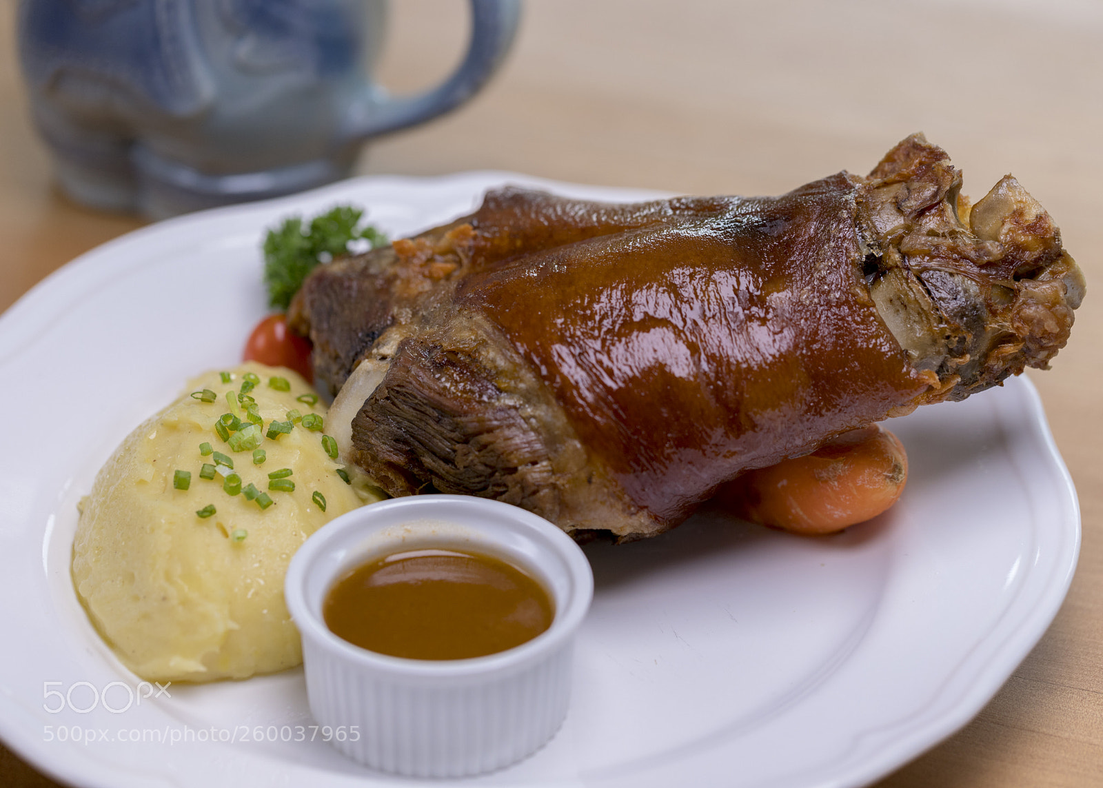 Canon EOS 6D Mark II sample photo. Bavarian pork knuckle "schweinshaxe" photography