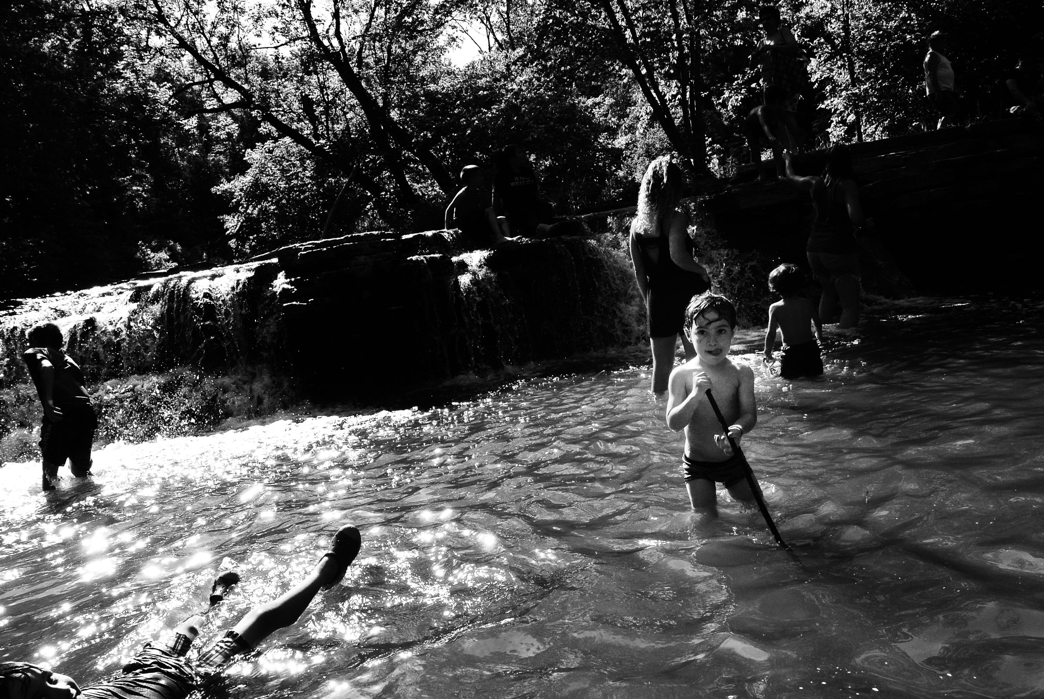 Nikon 1 V1 sample photo. Little man on the river photography
