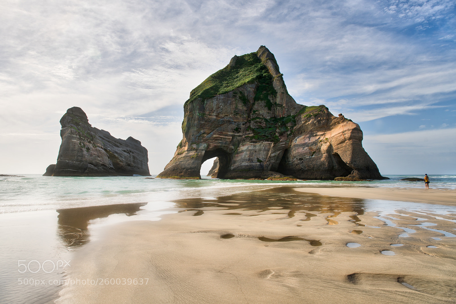 Sony a7R II sample photo. Wharariki rocks photography