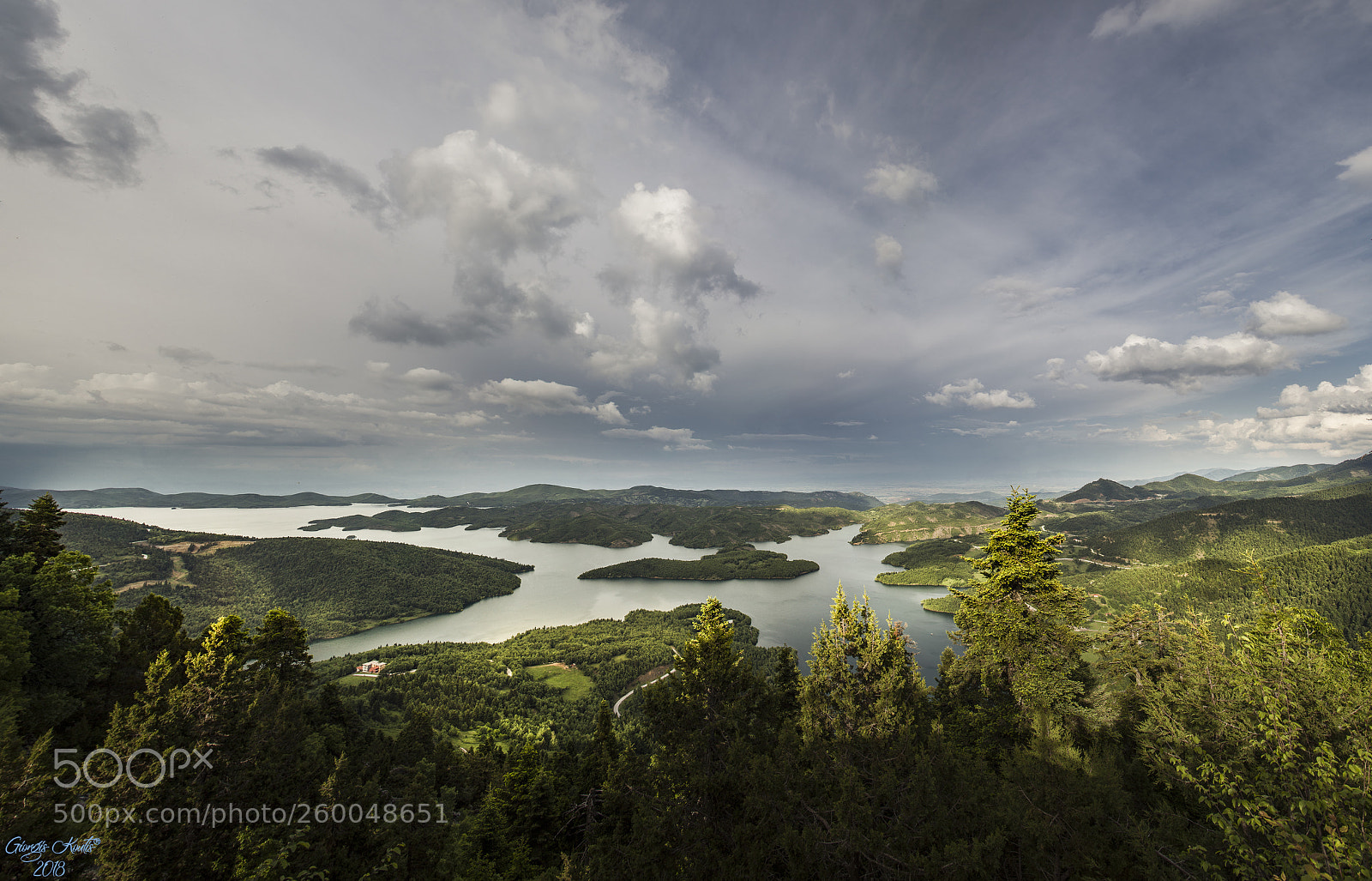 Canon EOS 5D Mark II sample photo. Panorama 18 photo plastiras lake photography