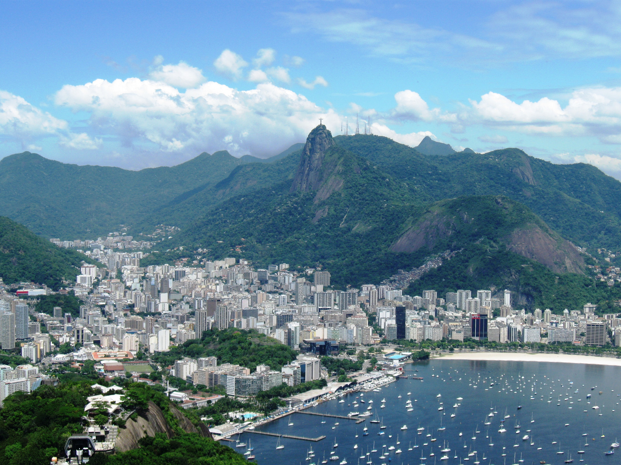 Canon PowerShot A590 IS sample photo. Rio de janeiro with cristo redentor view i photography