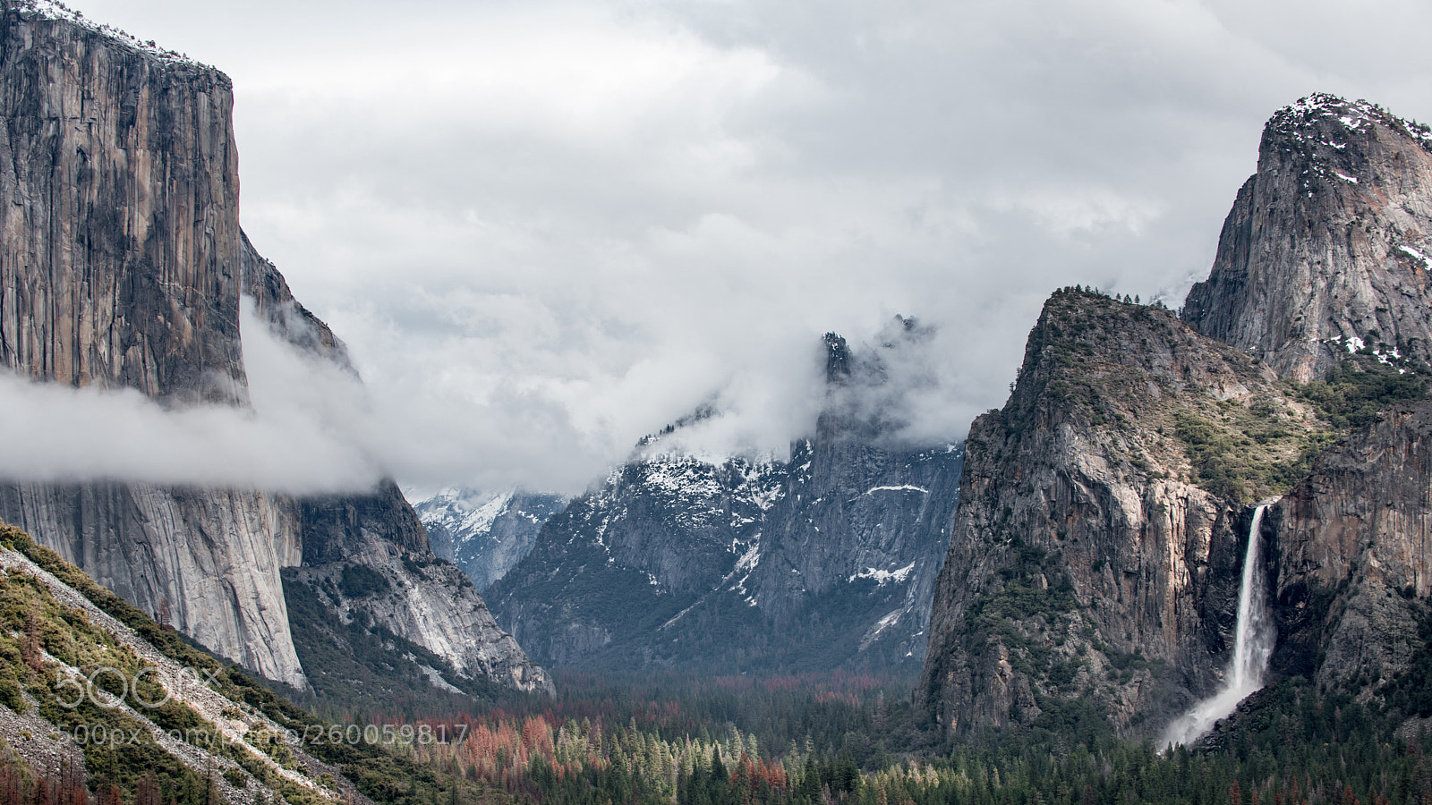 Nikon D750 sample photo. Standard yosemite, with cloud photography