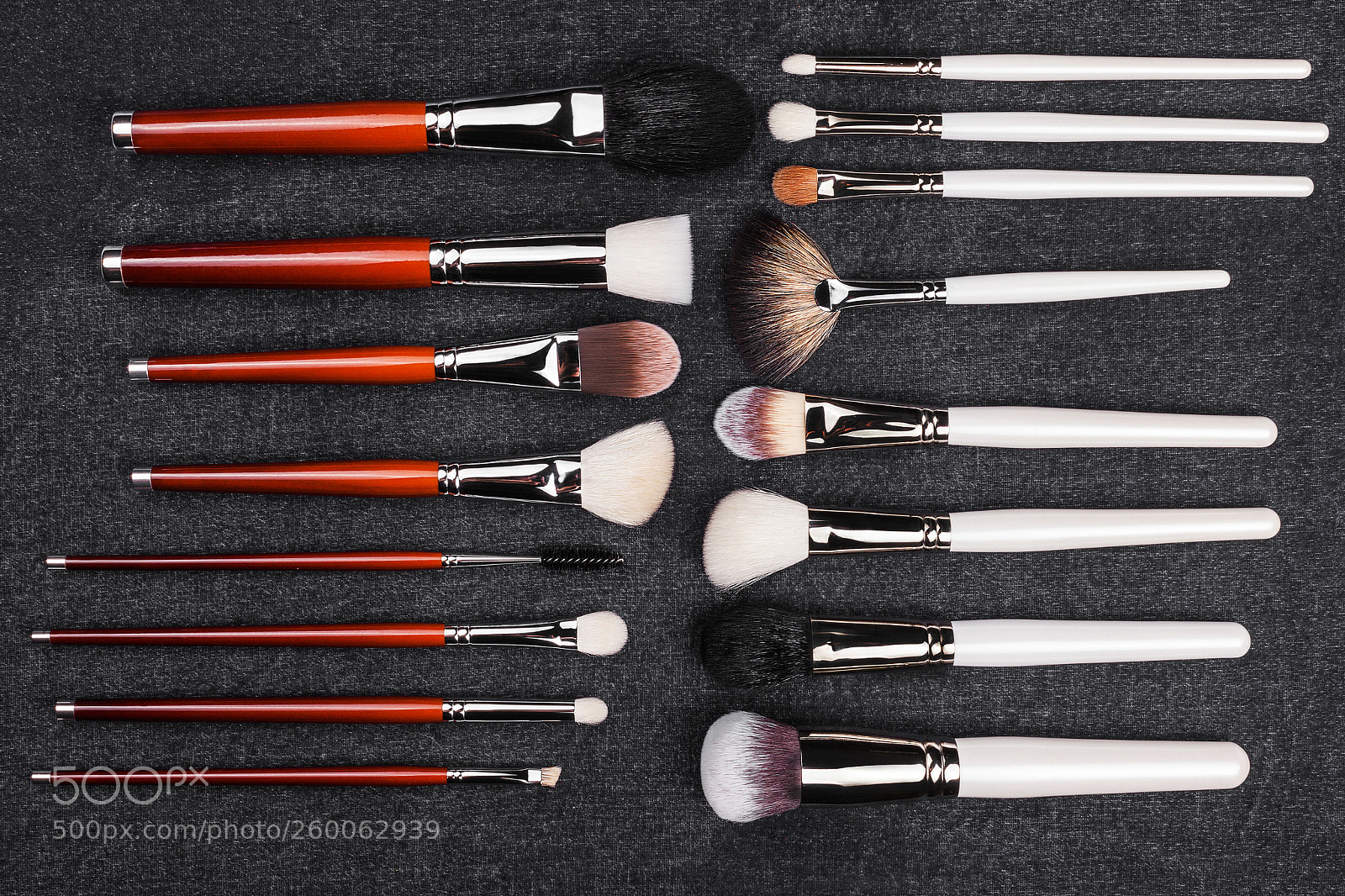 Canon EOS 5D Mark II sample photo. Two rows of makeup photography