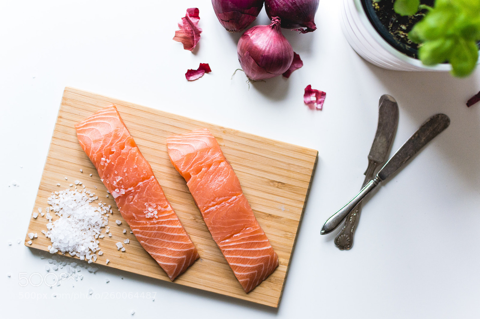 Nikon D5200 sample photo. Raw salmon fillets photography