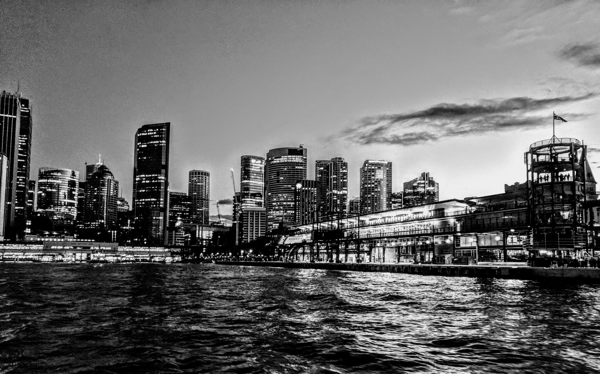 Google Pixel XL sample photo. Sydney harbour at night photography