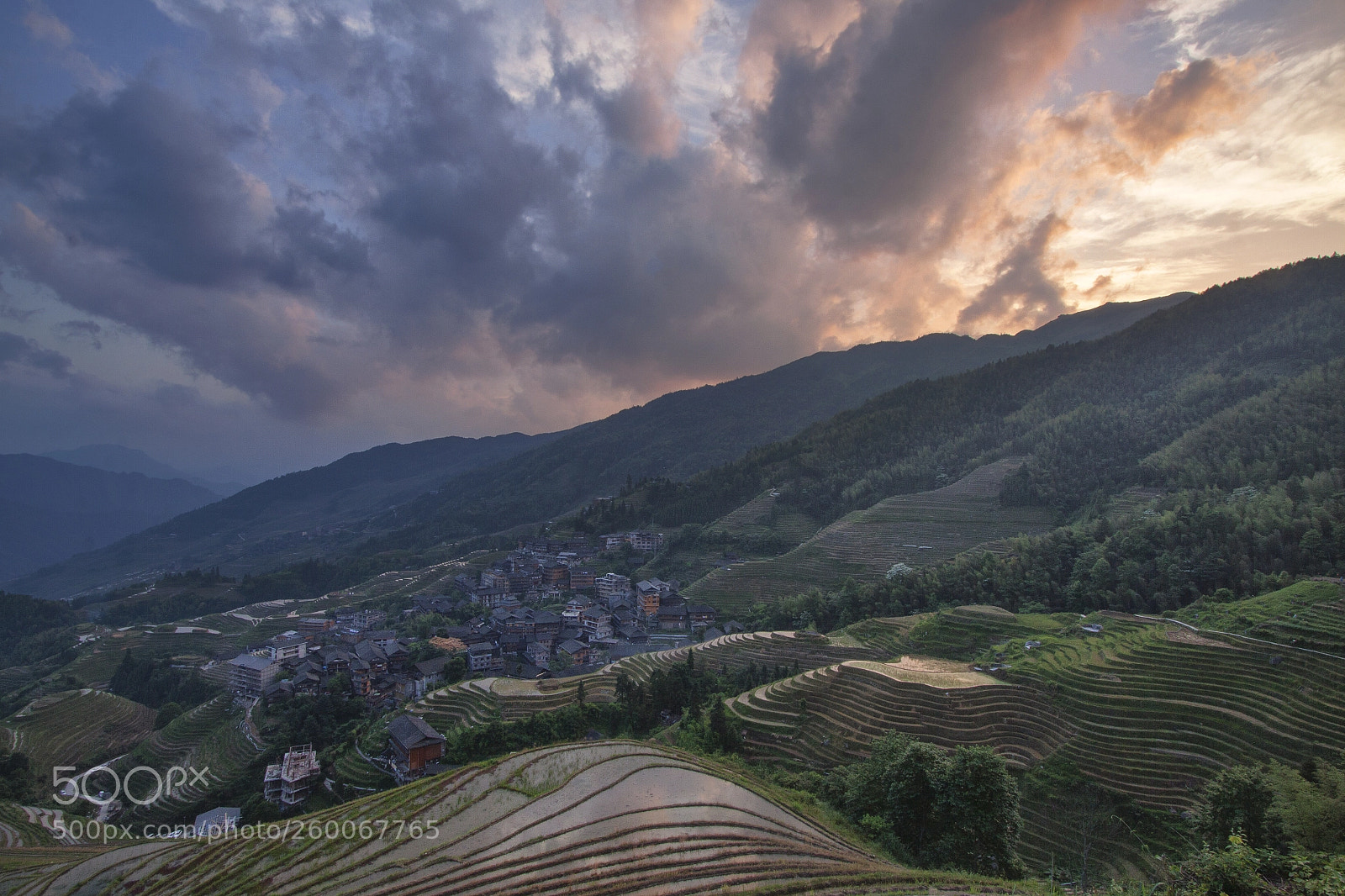 Canon EOS 50D sample photo. Longji clouds photography