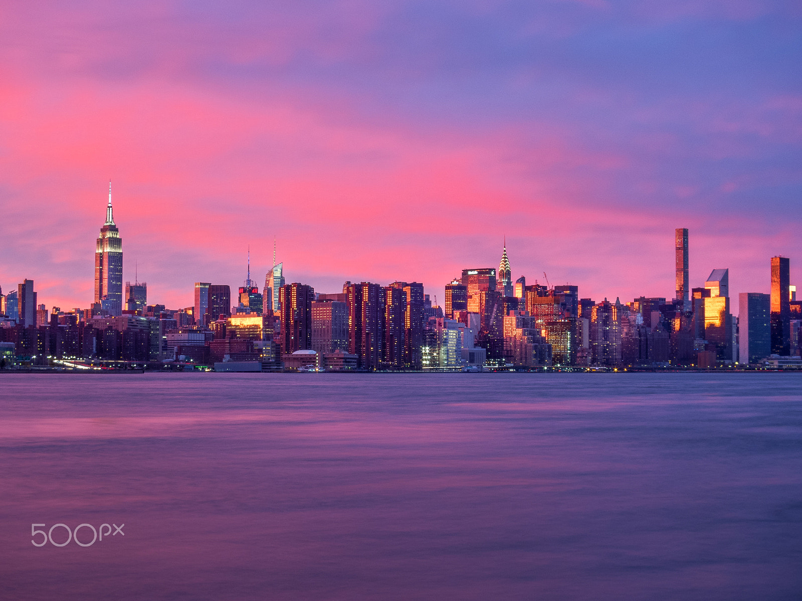 Canon PowerShot S120 sample photo. Amazing sunset in manhattan, ny, usa photography