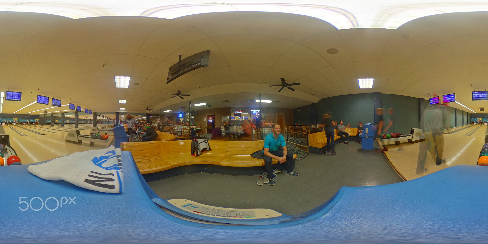 Ricoh Theta S sample photo. Bonwood bowling photography