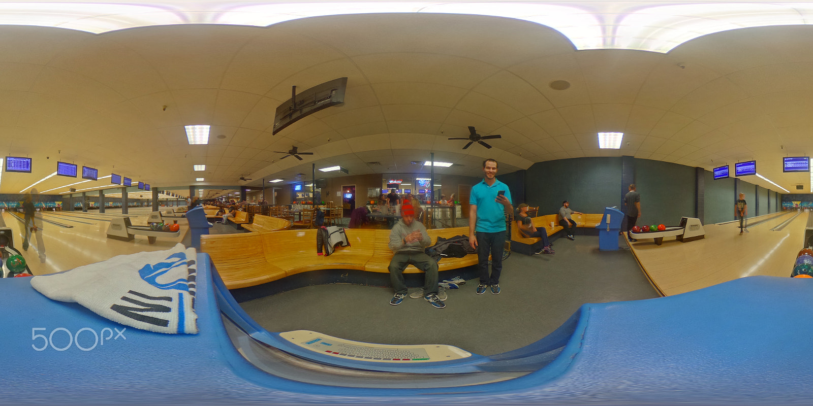 Ricoh Theta S sample photo. Bonwood bowling photography