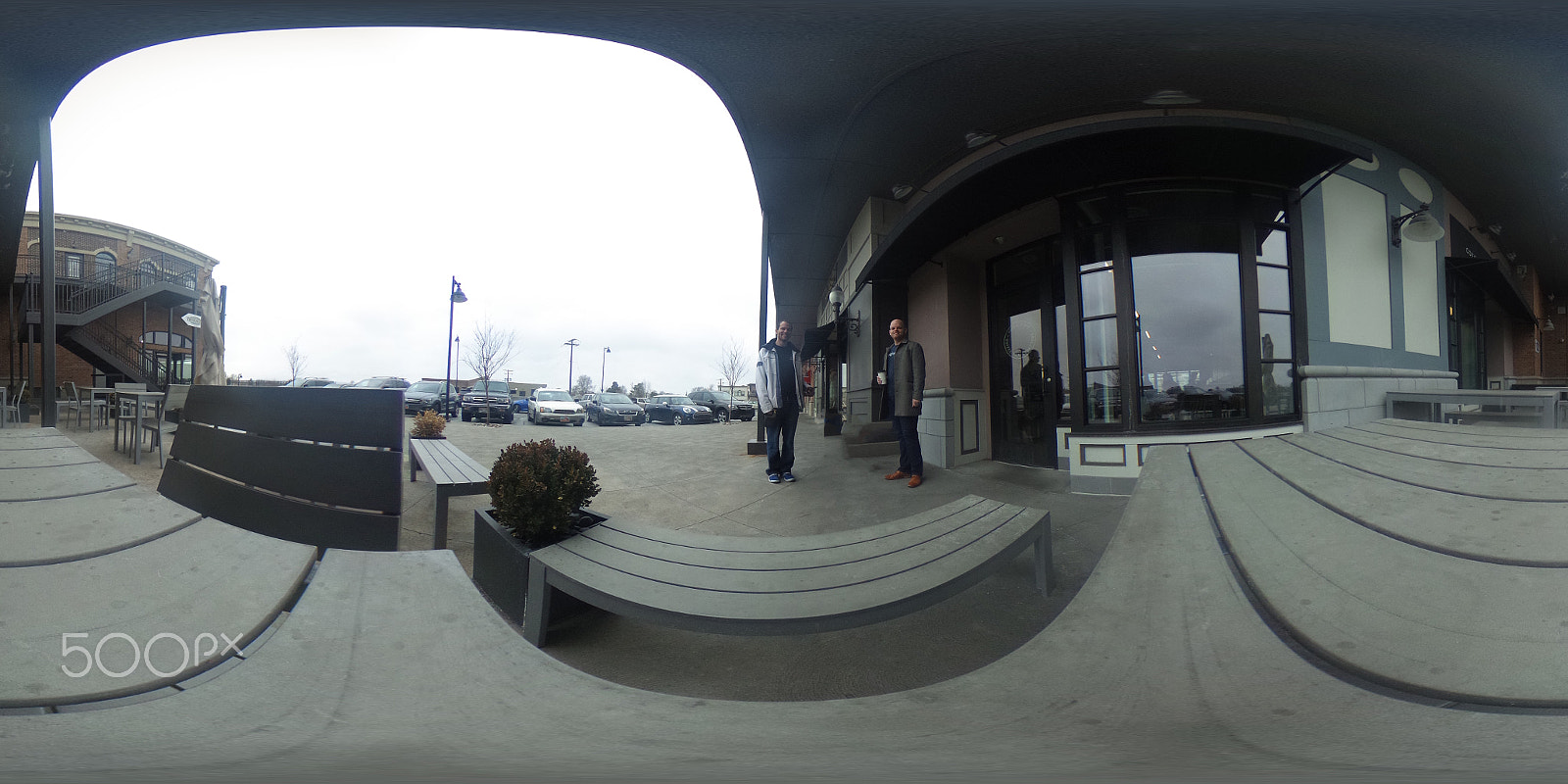 Ricoh Theta S sample photo. Chris and logan pano 3 cups photography