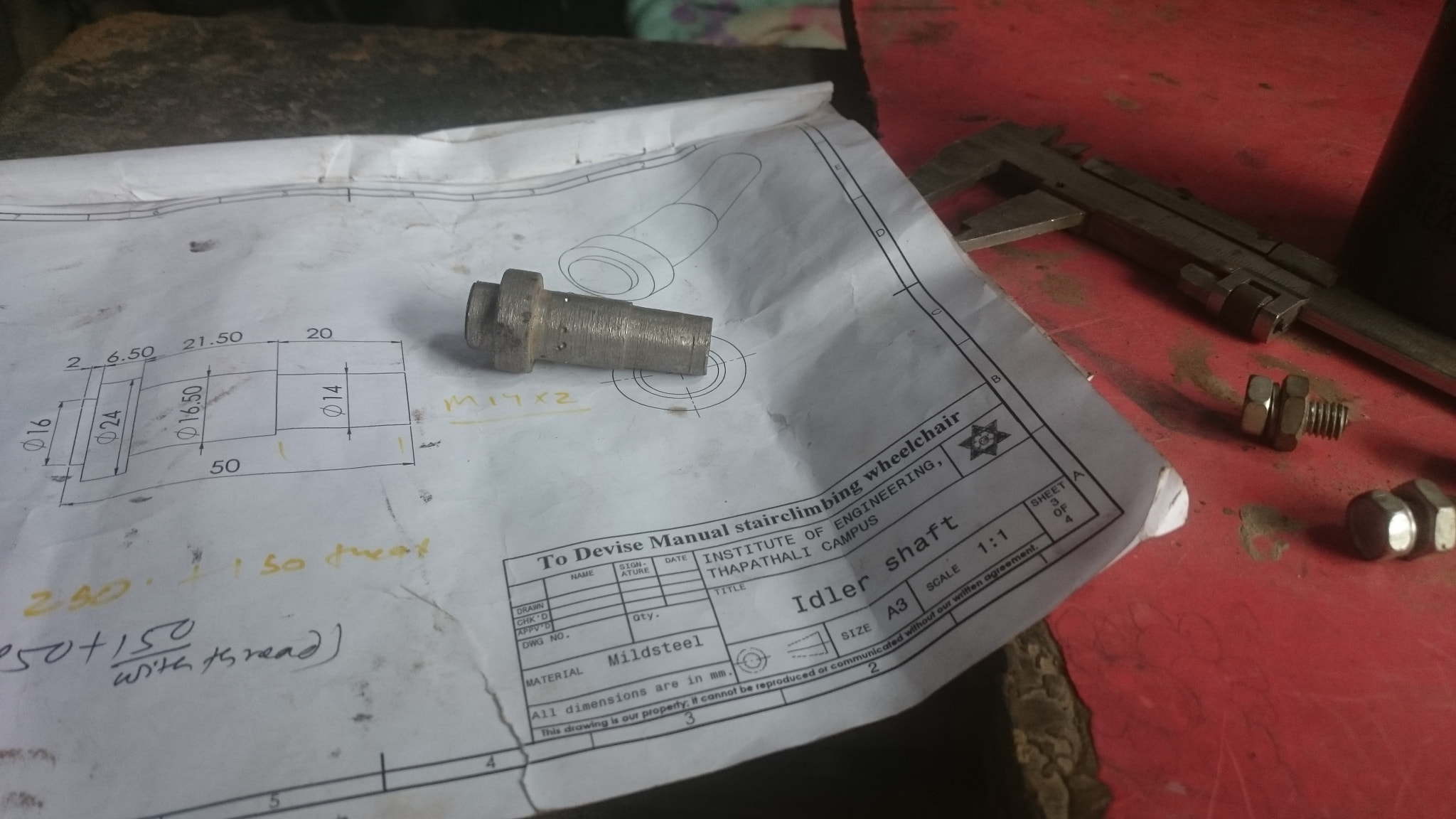 Sony Xperia Z2 sample photo. Engineering drawing shaft photography