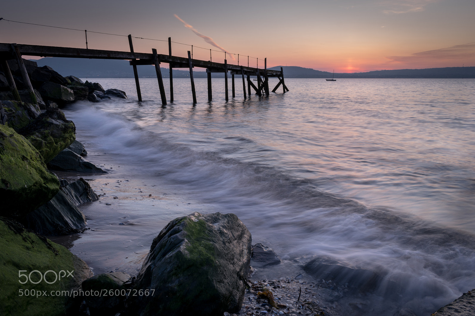 Nikon D3300 sample photo. Holywood jetty sunset photography