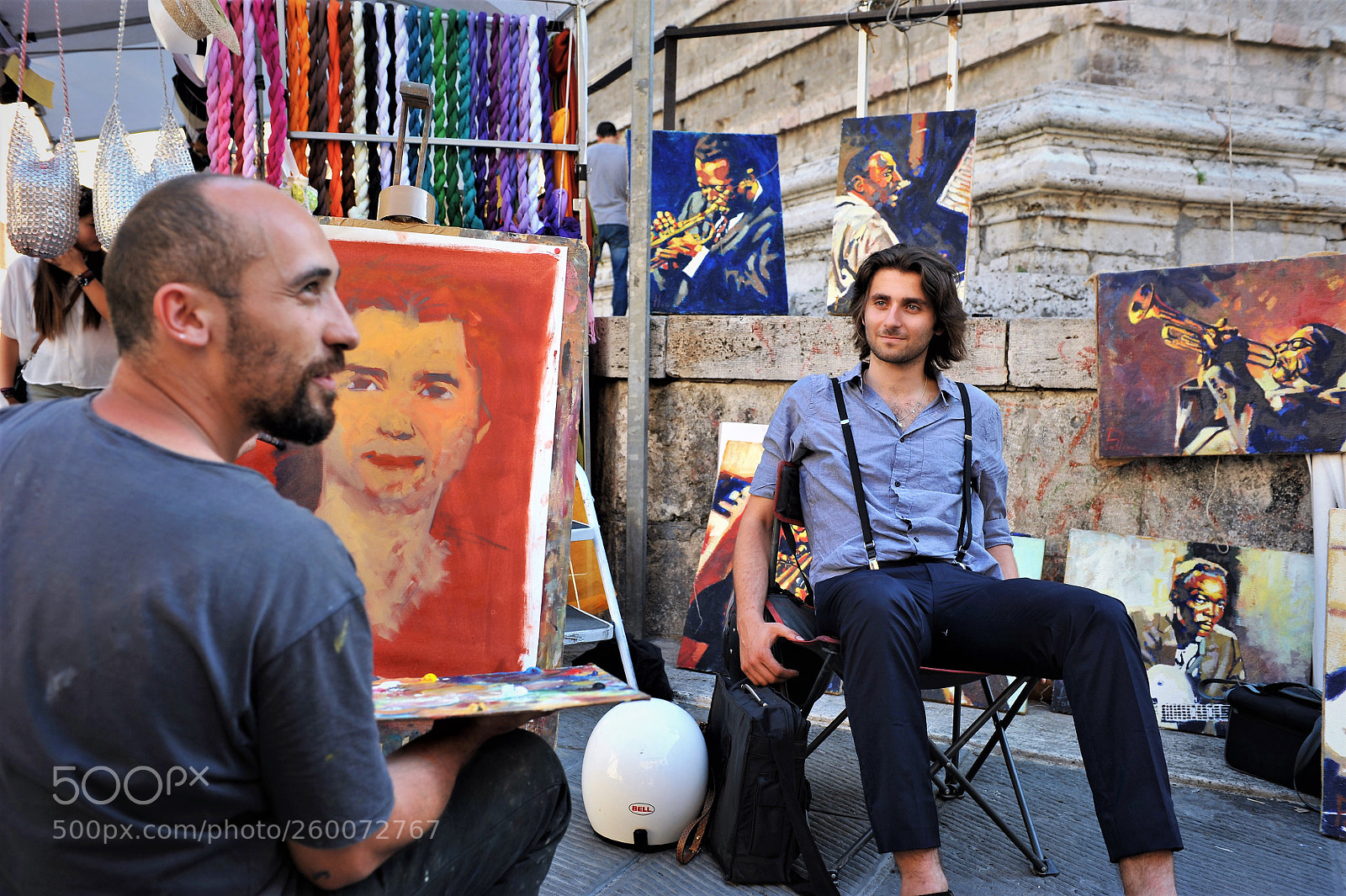 Nikon D700 sample photo. Artista di strada photography