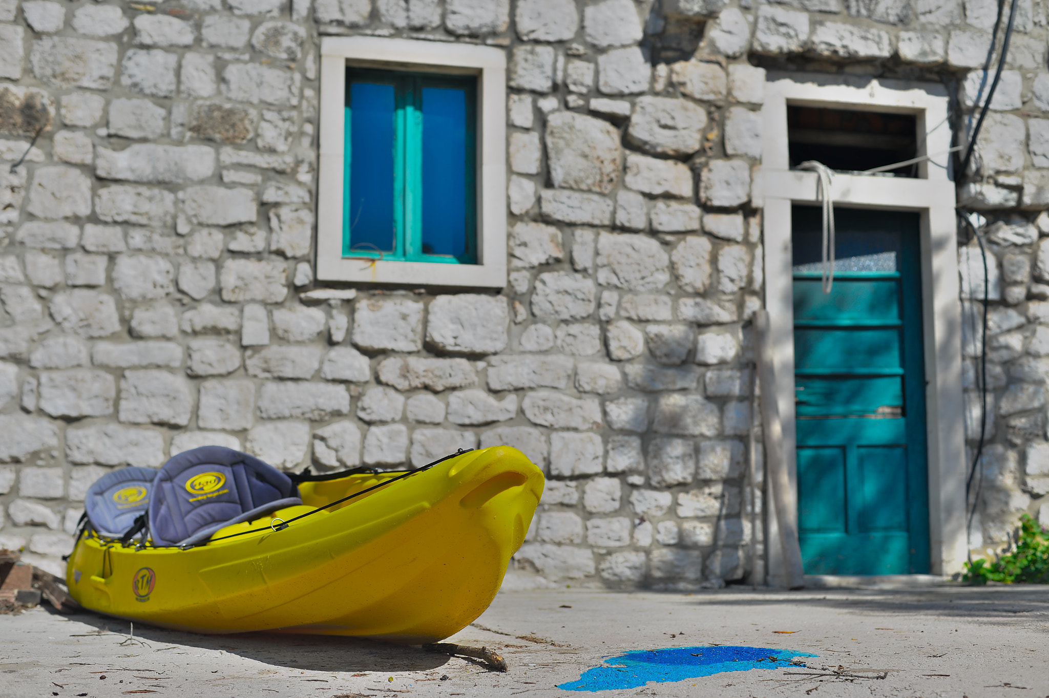 Nikon Df + Nikon AF-S Nikkor 50mm F1.8G sample photo. Kayak on island mljet croatia photography