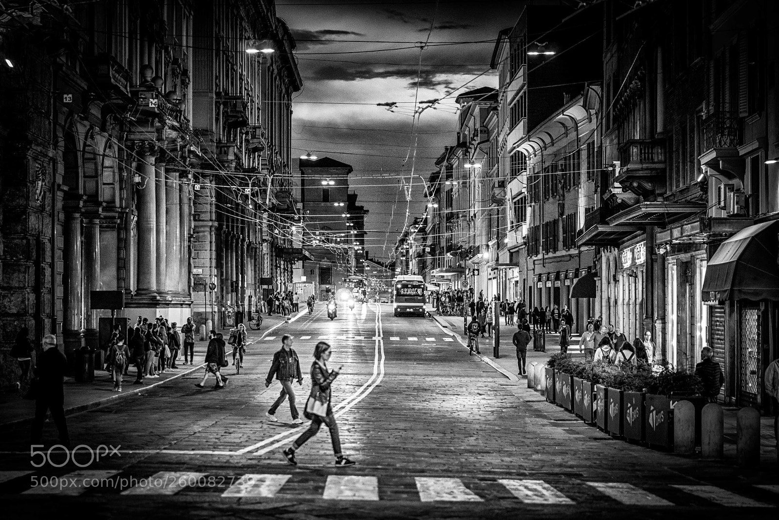 Sony a6300 sample photo. Bologna @ night photography