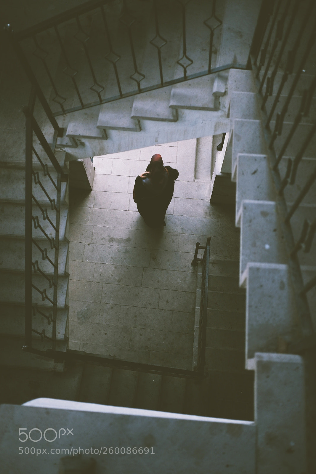 Fujifilm X-T2 sample photo. Woman in the stairs photography