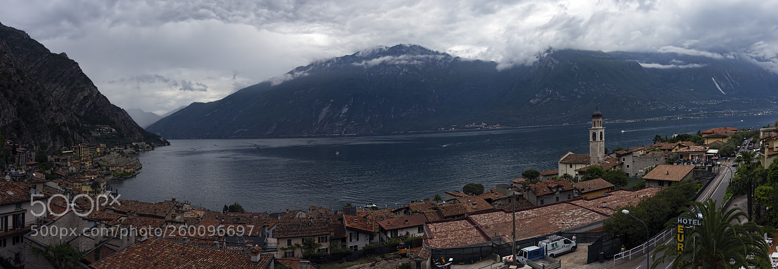 Canon EOS 6D sample photo. Clouds over lake garda photography