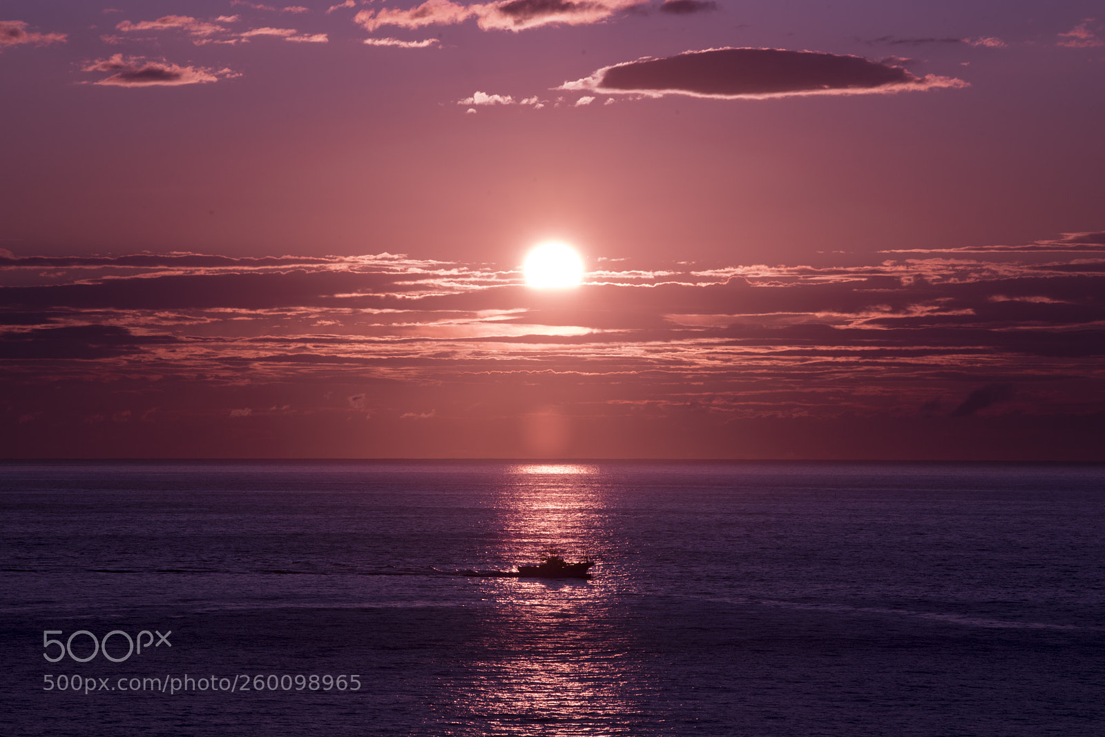 Nikon D750 sample photo. A boat in sunrise photography