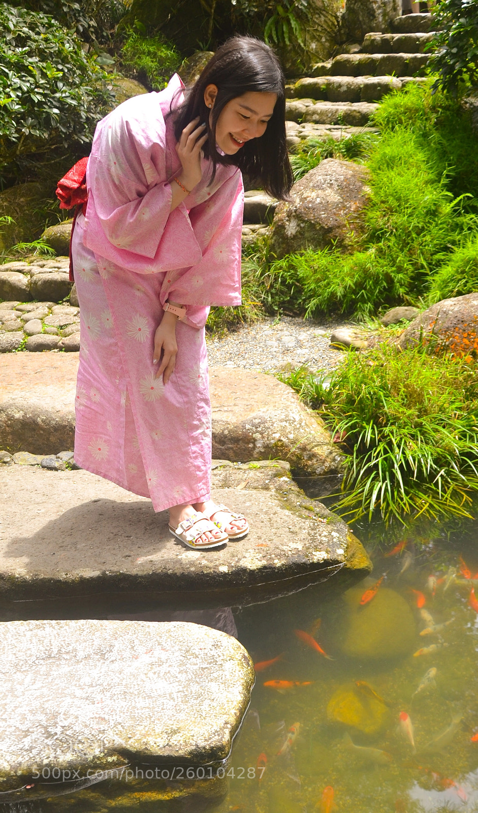 Nikon D3100 sample photo. Girl on kimono photography