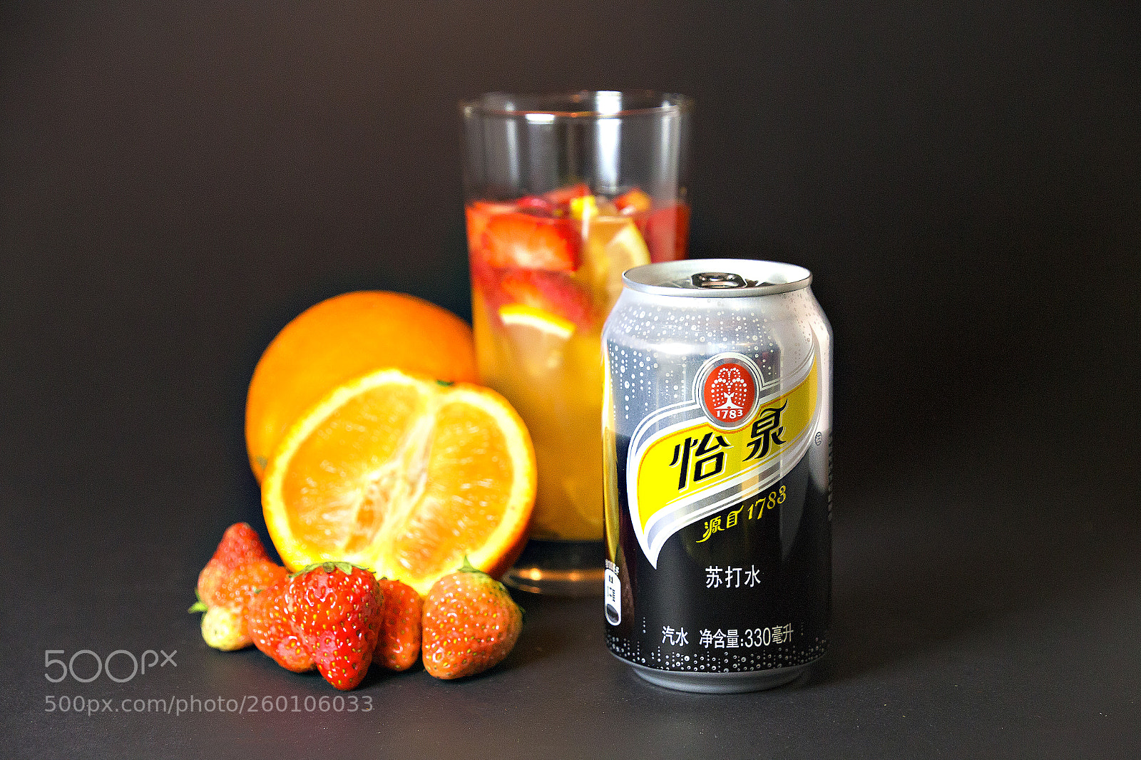 Canon EOS 6D sample photo. 怡泉（schweppes）&strawberry&orange photography