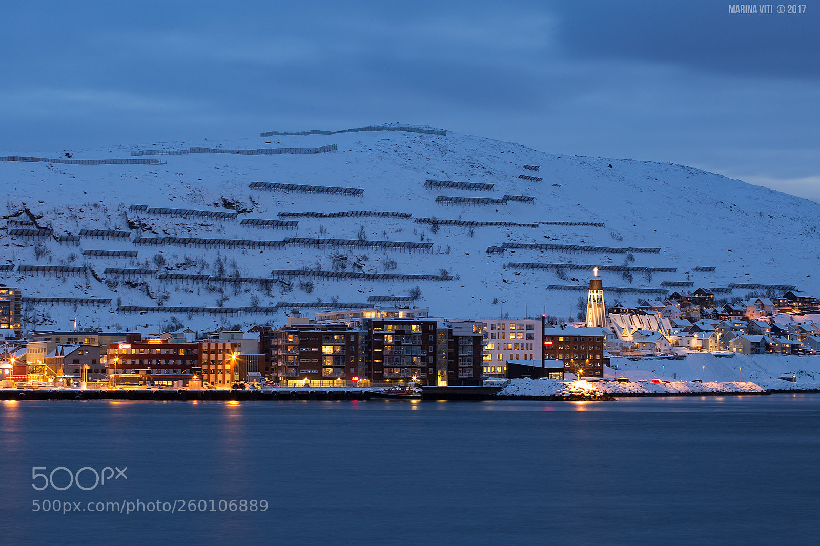 Canon EOS 6D sample photo. Artic night in hammerfest photography