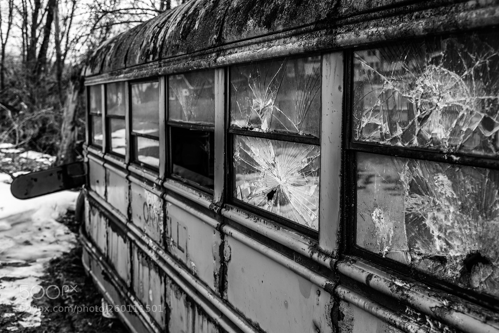 Canon EOS 6D sample photo. Abandoned bus side photography