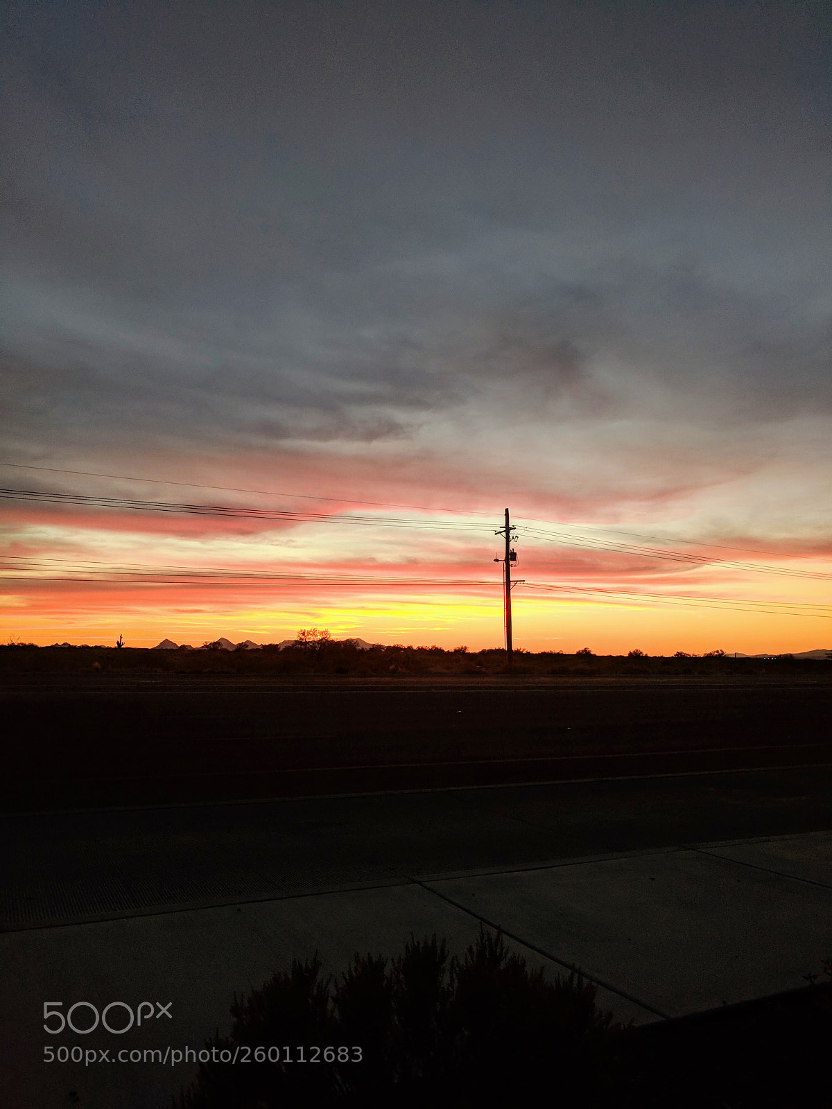 Google Pixel sample photo. Tuscon sunset photography