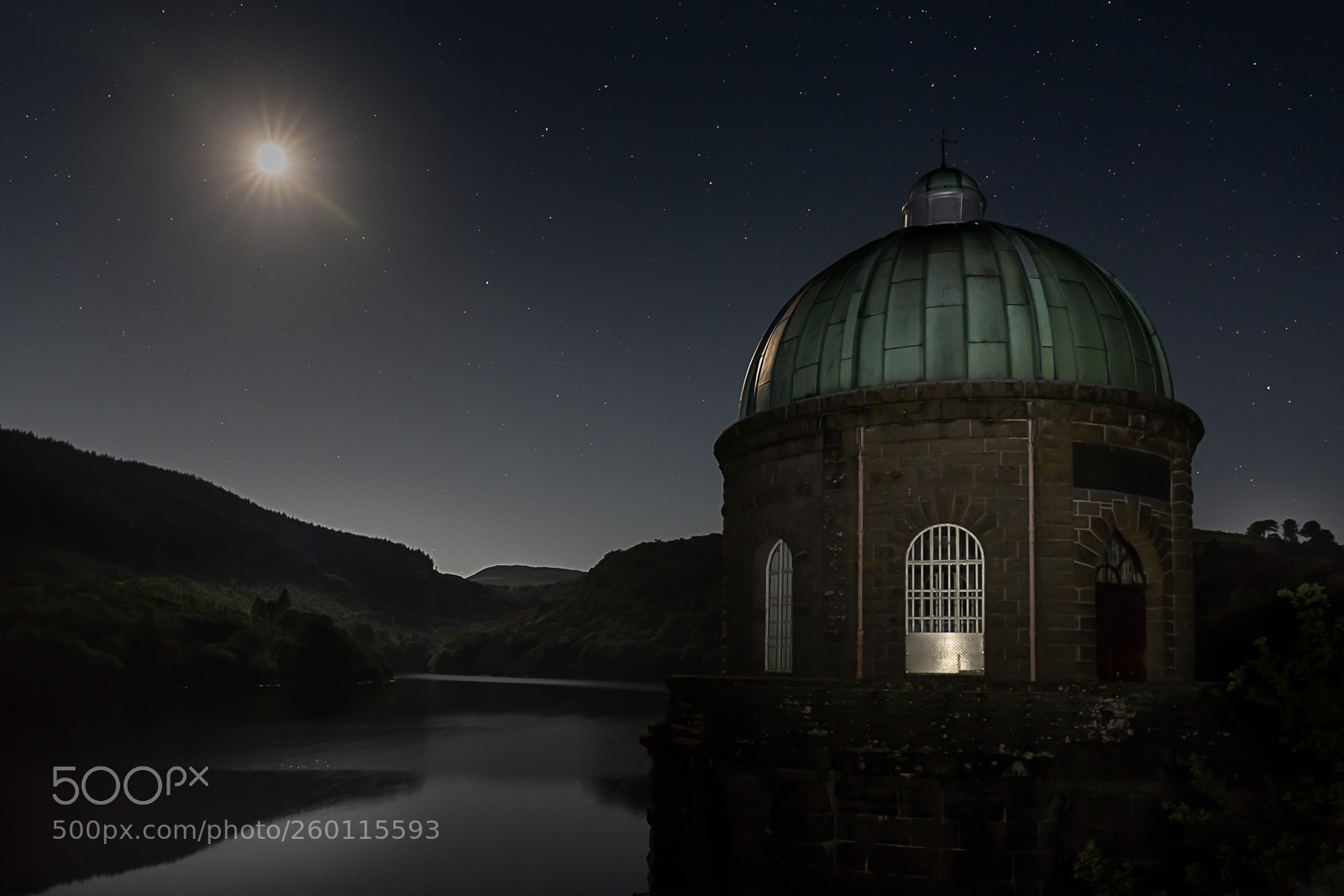 Canon EOS 6D Mark II sample photo. Foel tower at night photography