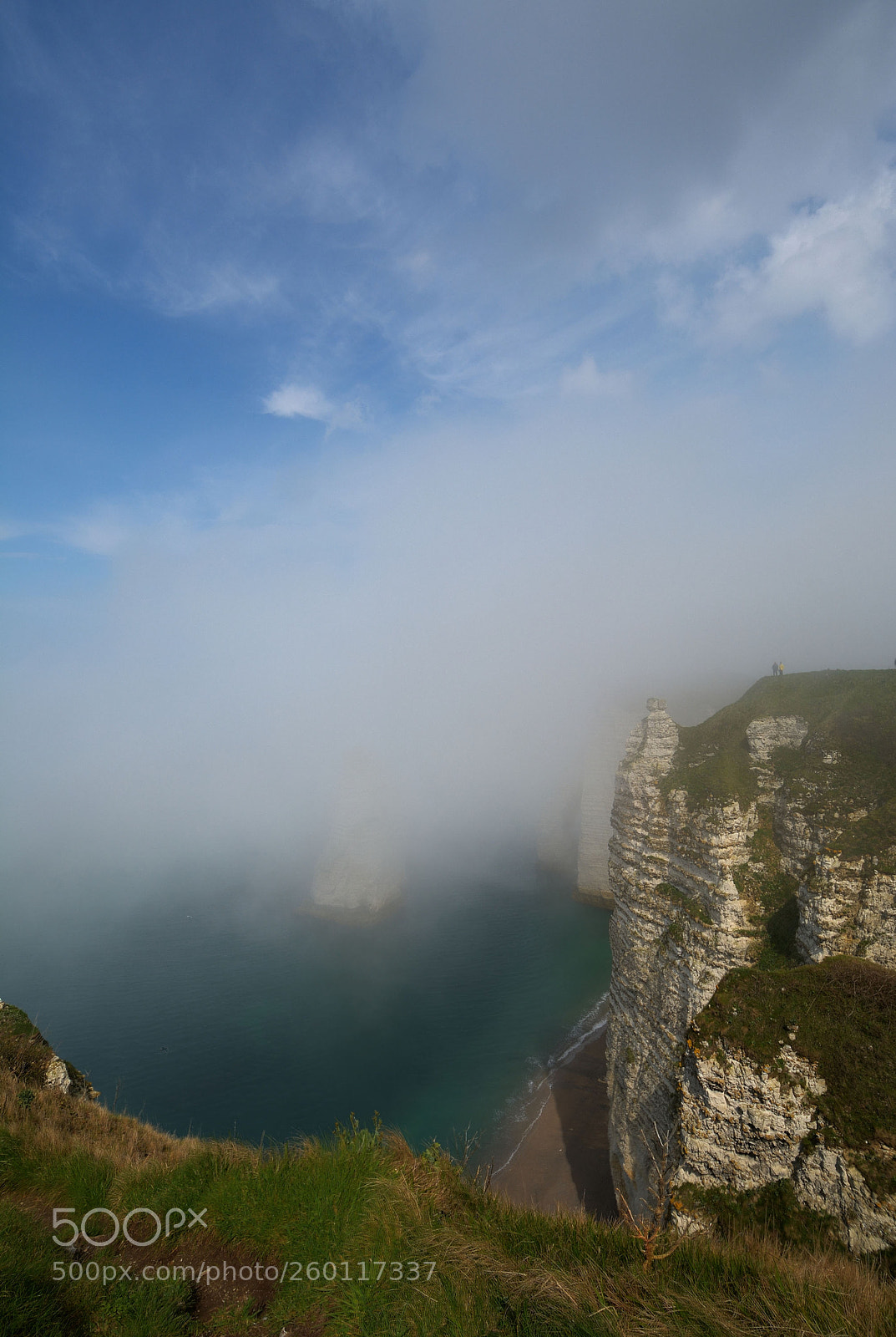 Nikon D7100 sample photo. The mist of Étretat photography
