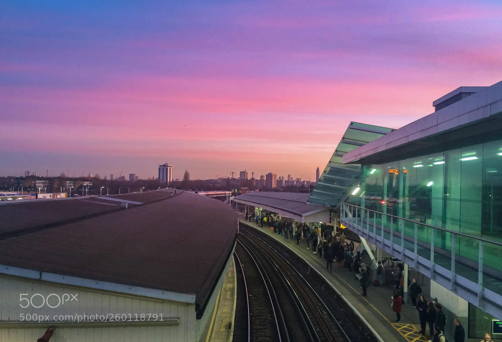 Apple iPhone 5s sample photo. Clapham junction at dusk photography