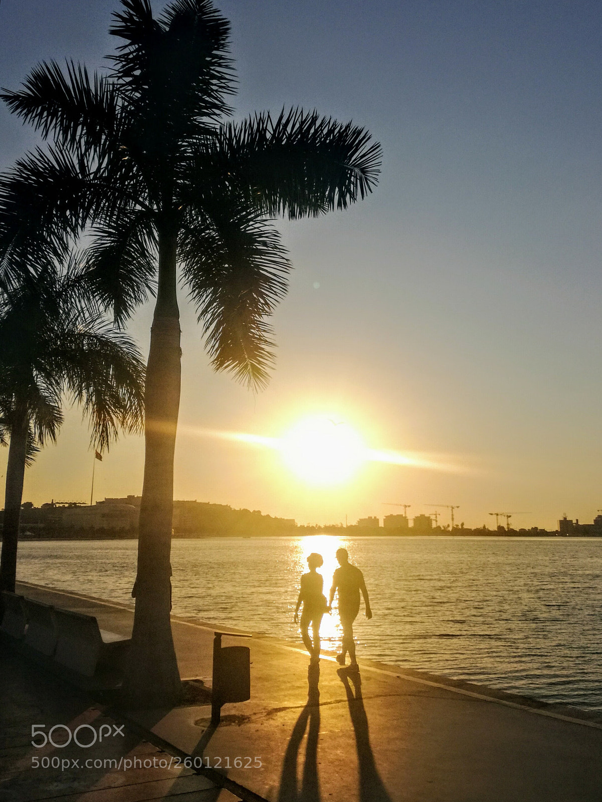 HUAWEI P9 LITE sample photo. Sunset promenade photography
