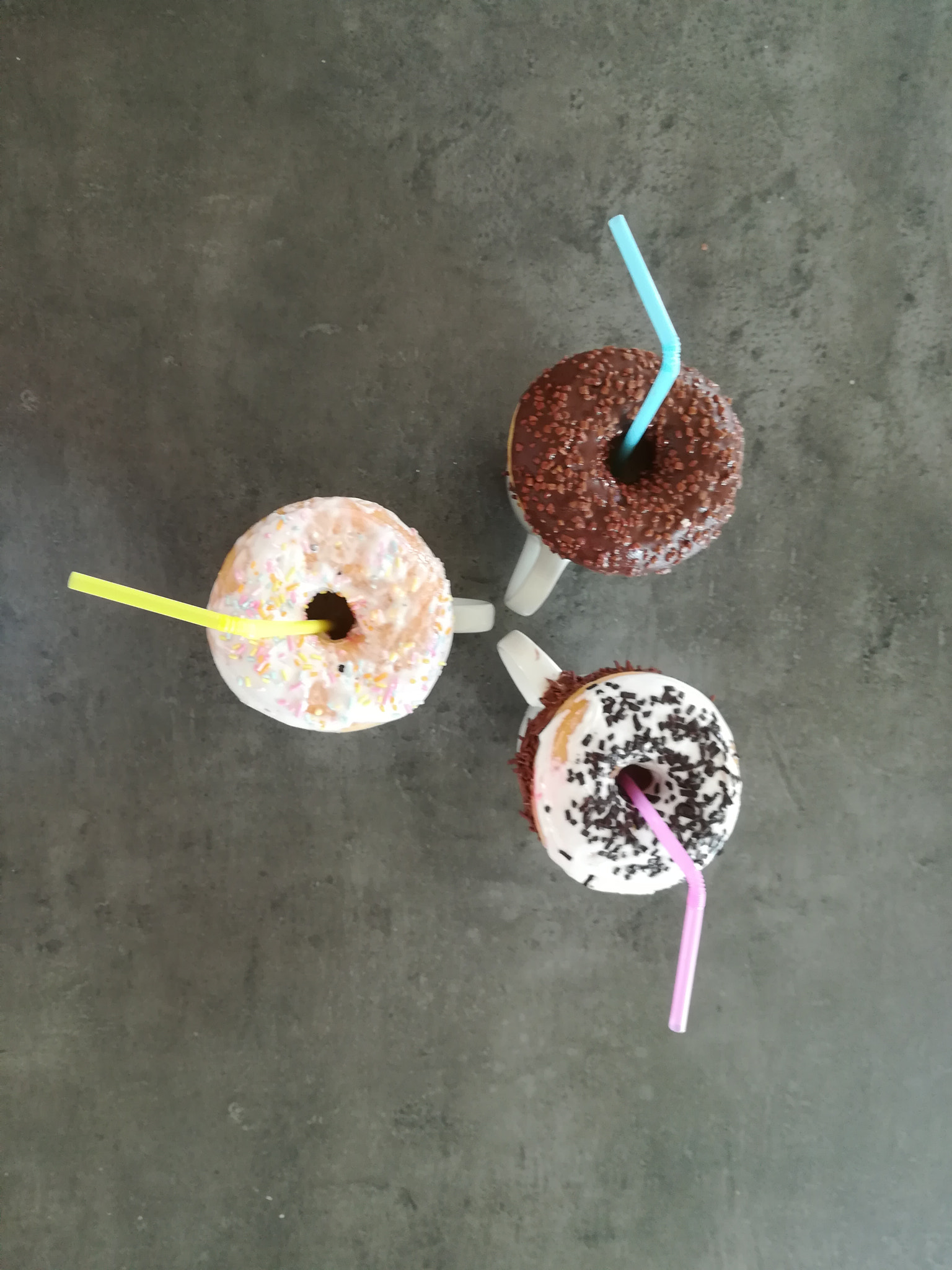 HUAWEI PRA-LX1 sample photo. Donuts and smoothies photography