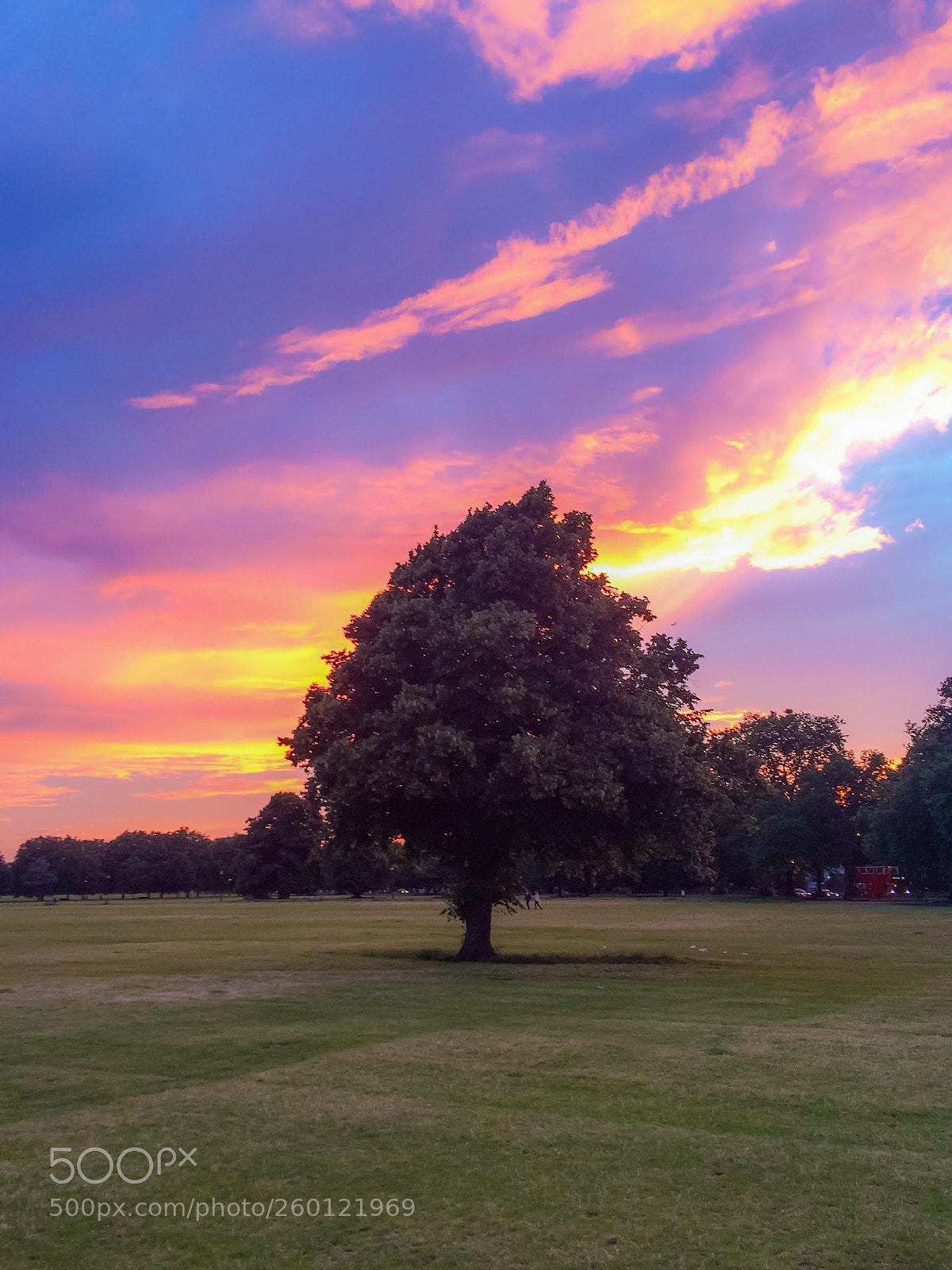 Apple iPhone 5s sample photo. Clapham common sunset photography