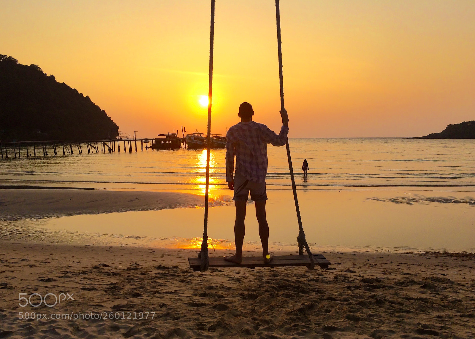 Apple iPhone 5s sample photo. Swinging at sunset photography