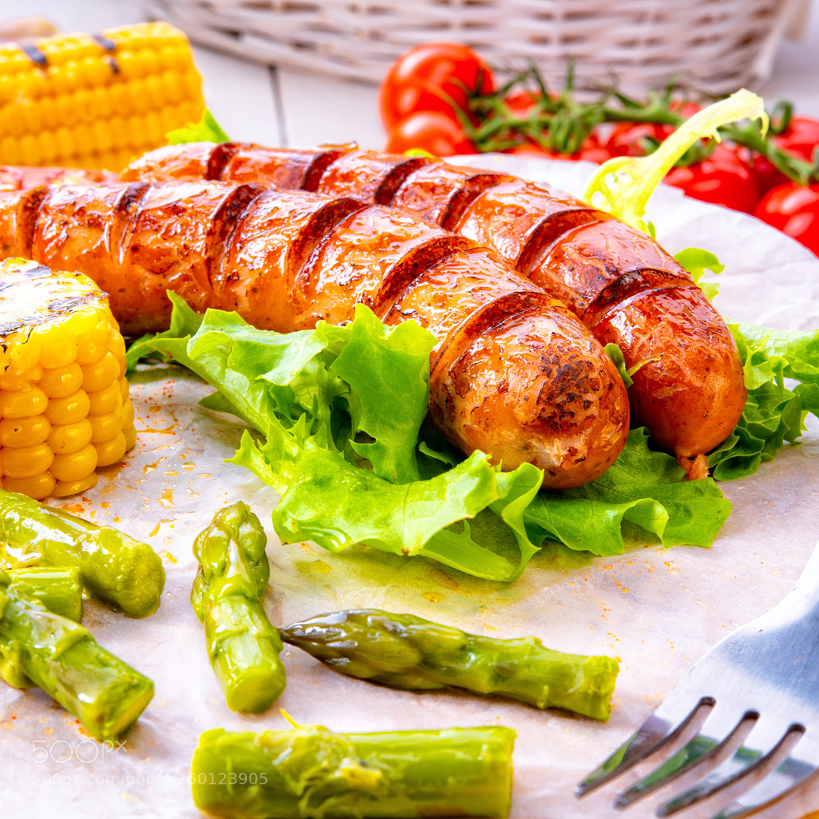 Nikon D810 sample photo. Grilled krakauer sausage with photography