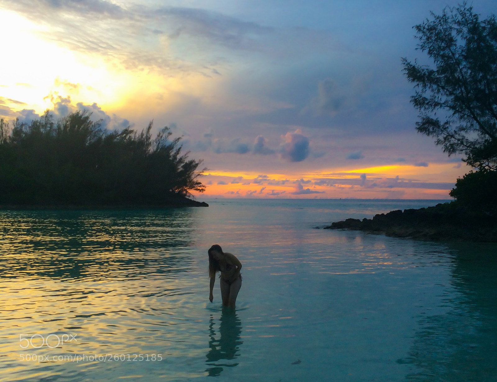 Apple iPhone 5s sample photo. Swimming at dusk photography