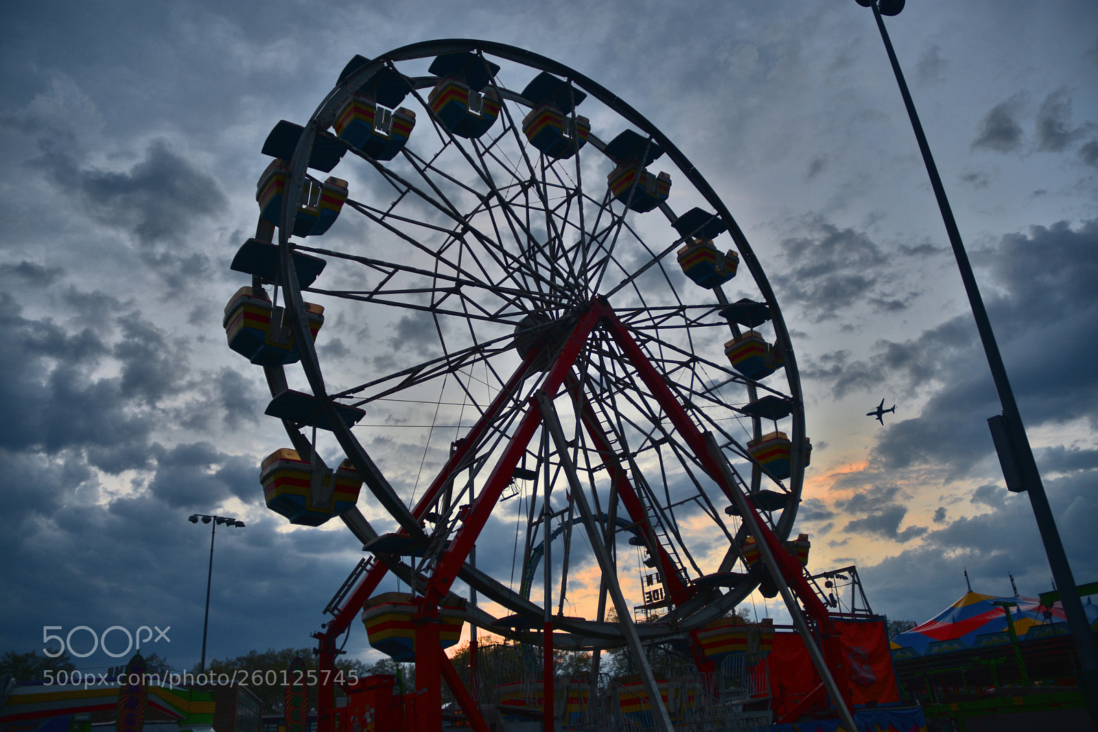 Nikon D3400 sample photo. Ferris wheel at rest photography