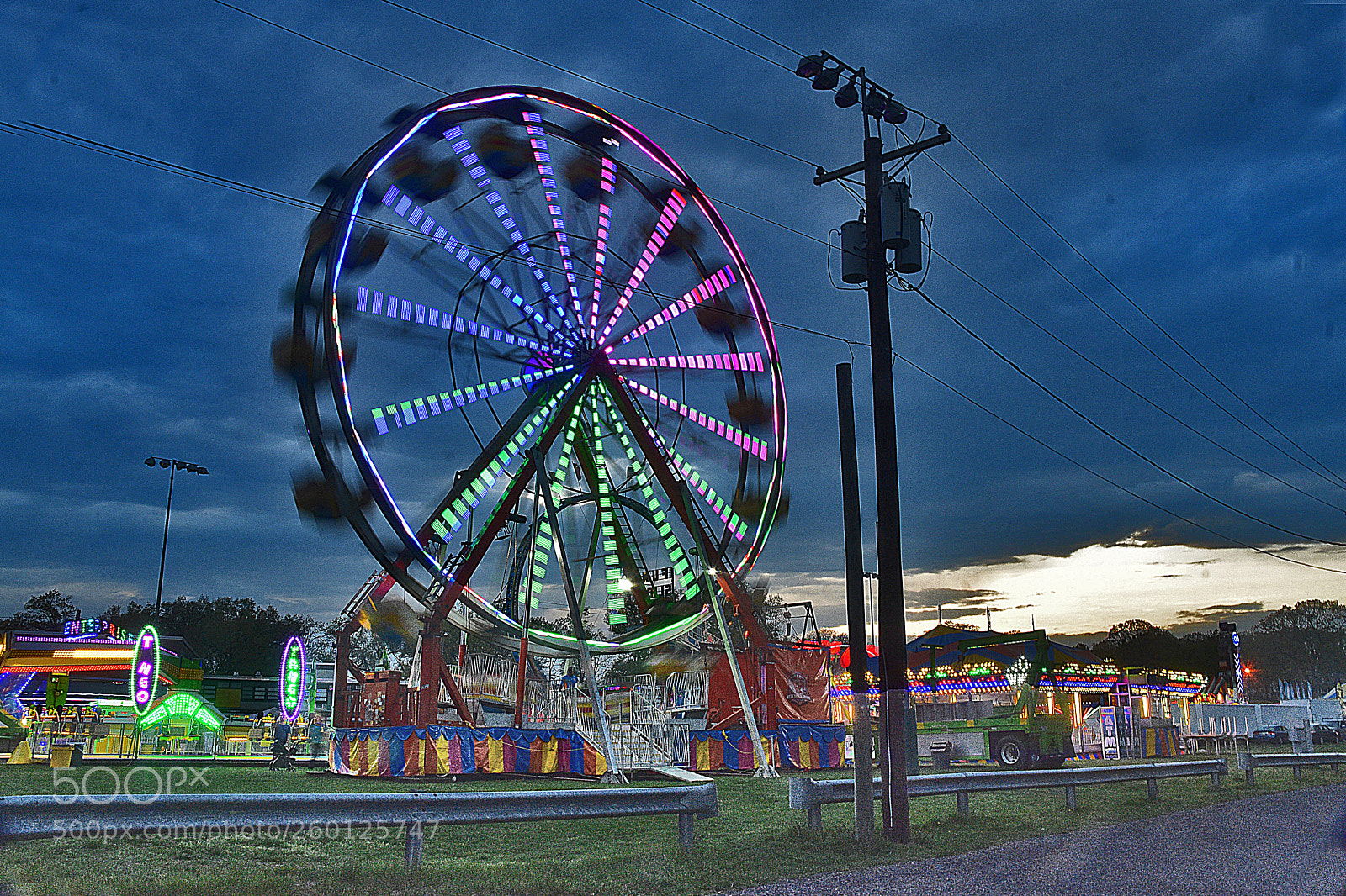 Nikon D3400 sample photo. Ferris wheel starting in photography