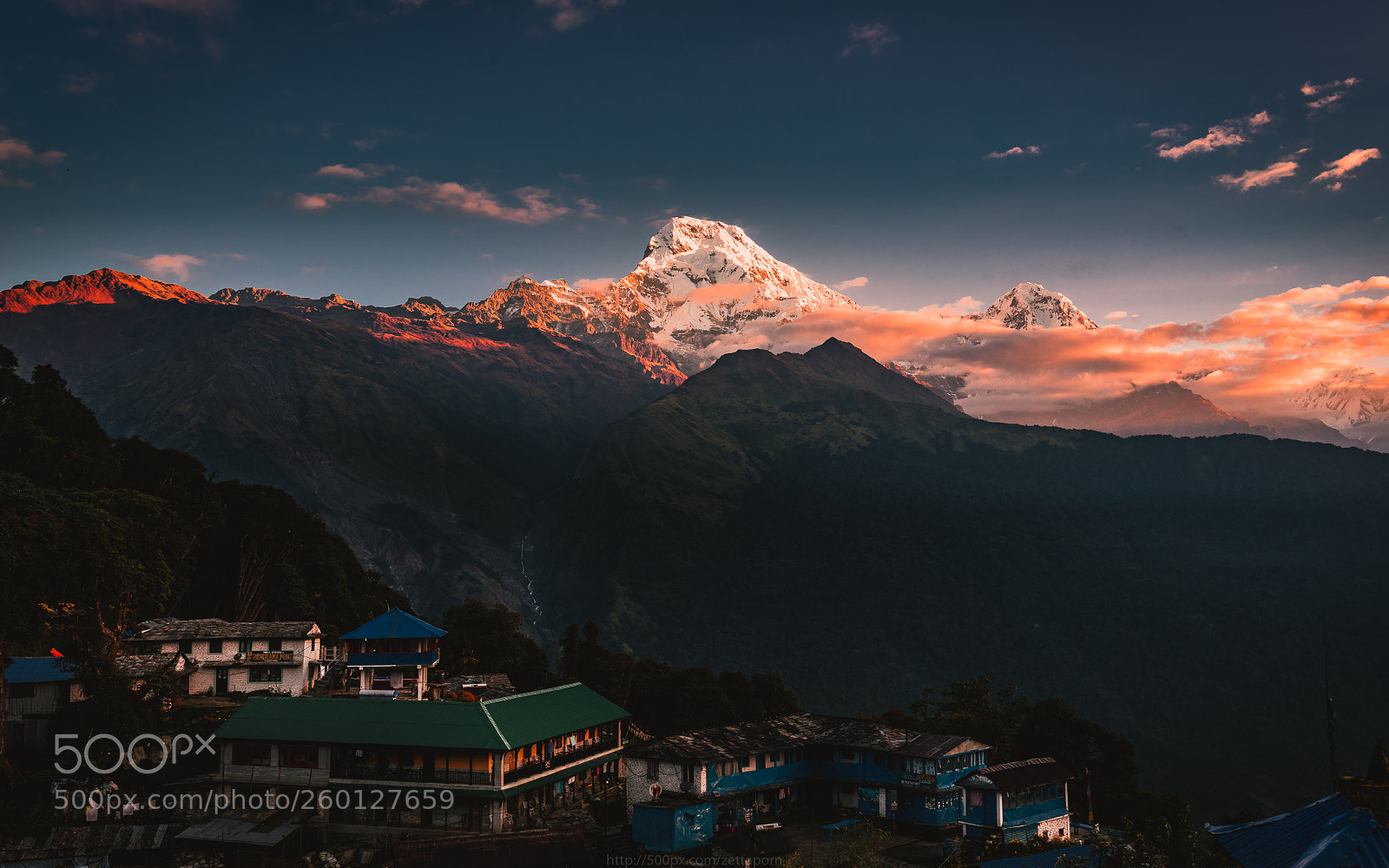 Nikon D800 sample photo. Annapurna view from tadapani photography