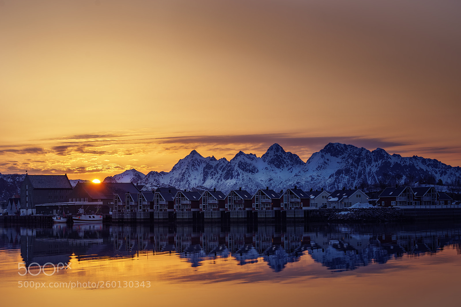 Sony a7 sample photo. Svolvaer sunrise detail photography