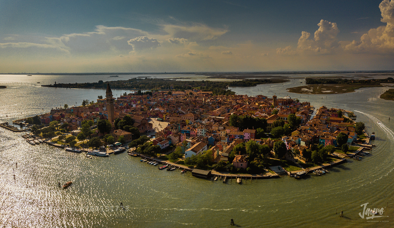 DJI FC220 sample photo. Burano island photography