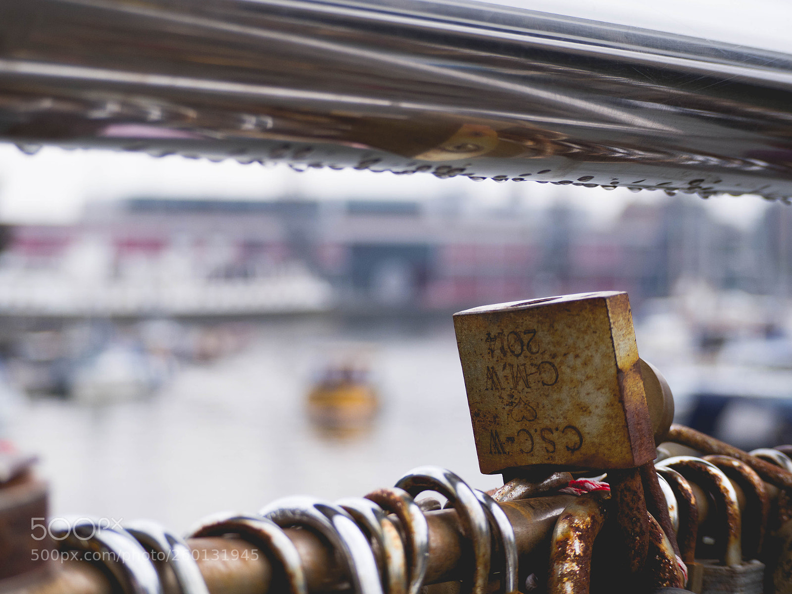 Olympus OM-D E-M10 II sample photo. Padlocks on the harbourside photography
