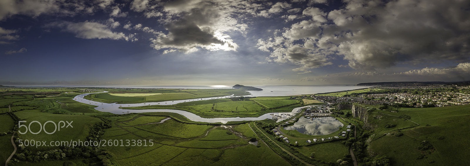 DJI FC220 sample photo. Towards brean down photography