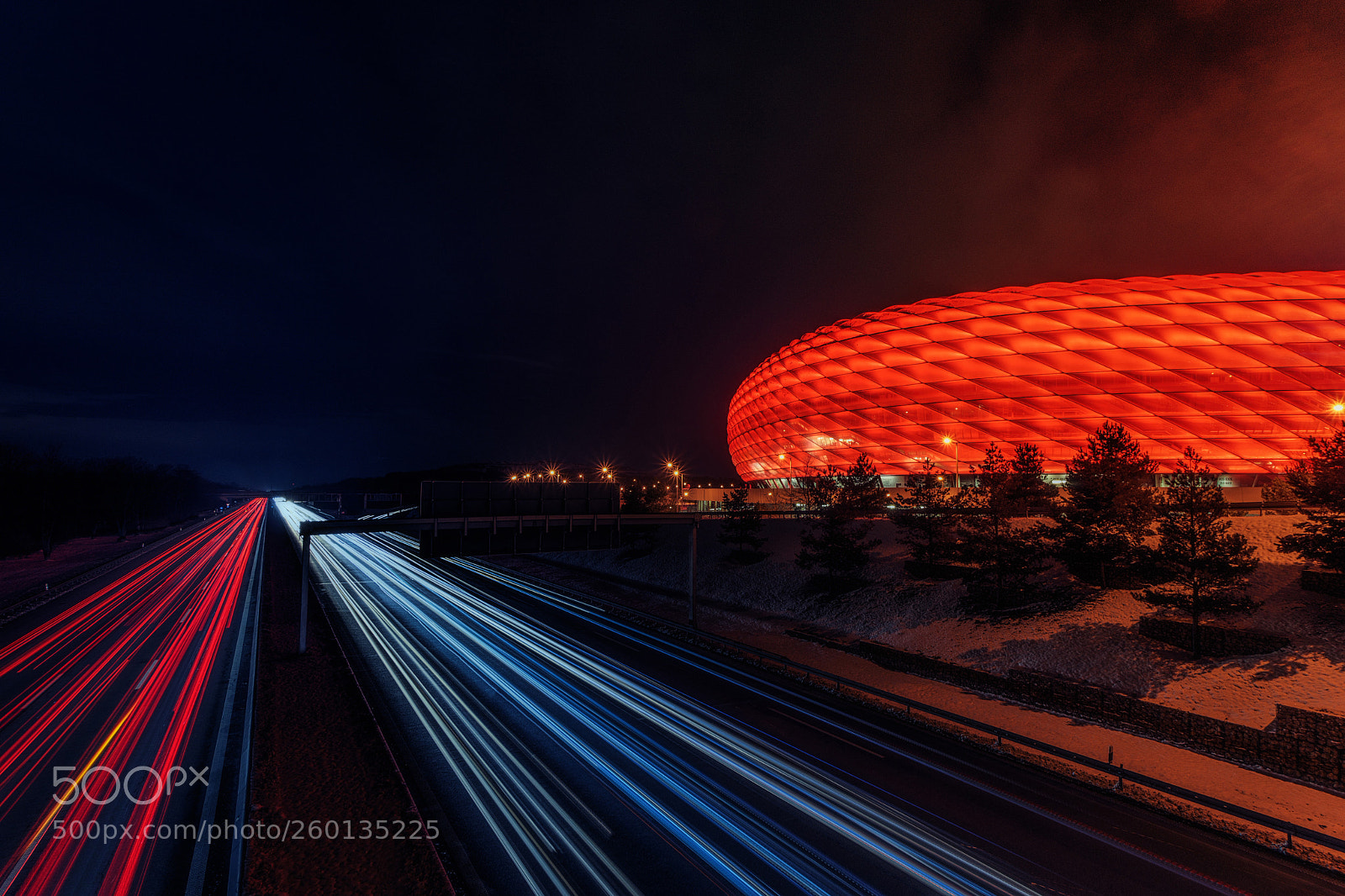 Sony a7 sample photo. Allianz arena photography