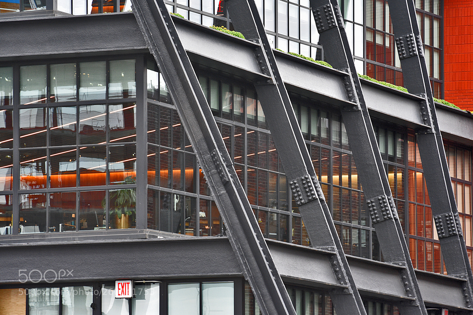 Nikon D3400 sample photo. Glass & steel beams photography