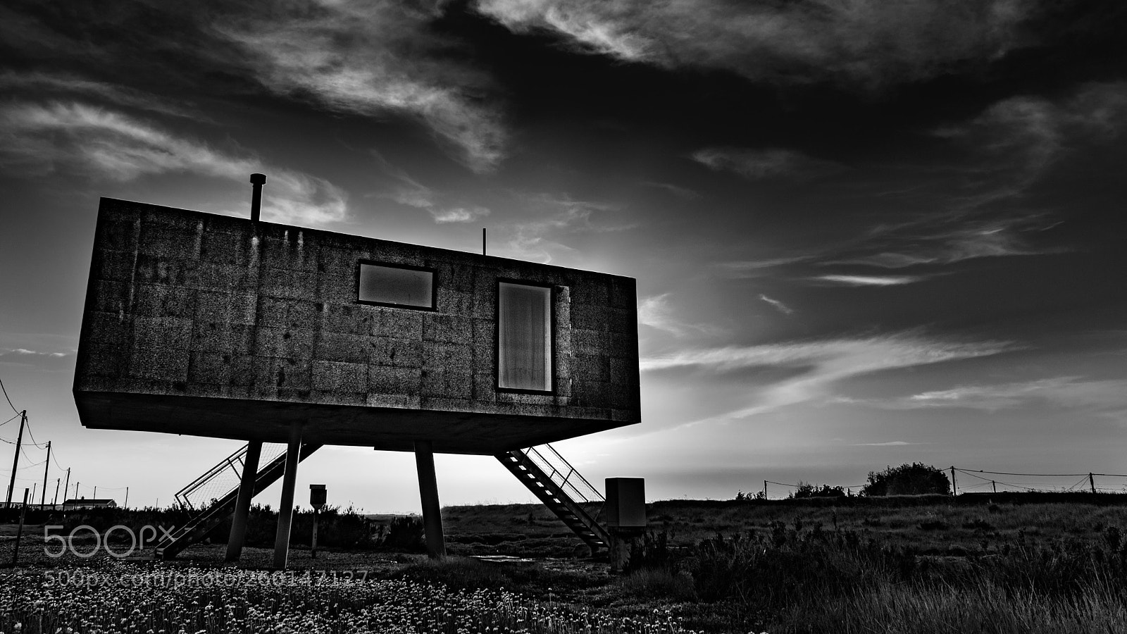 Nikon D5500 sample photo. Modern brutalist home back photography