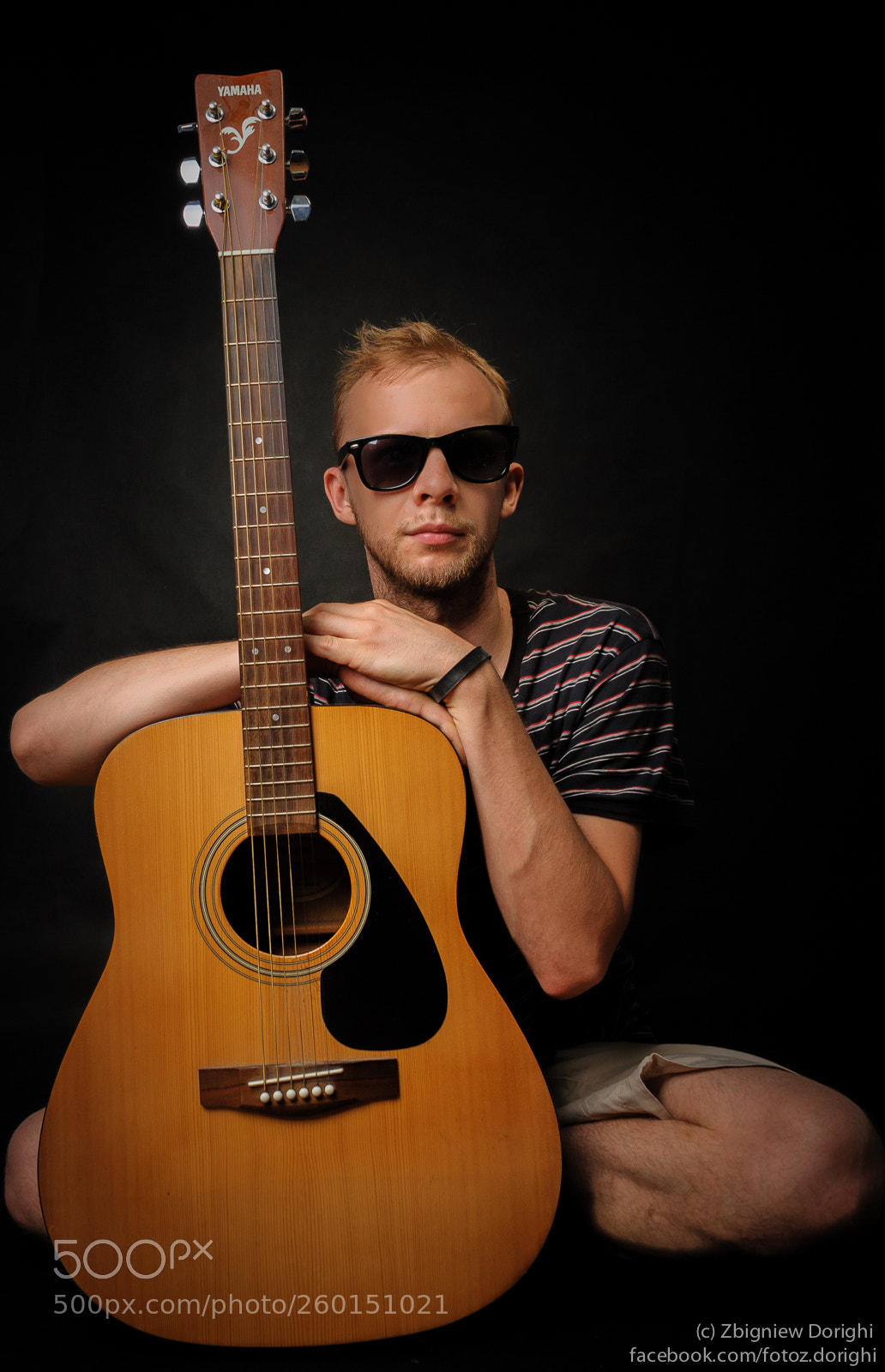 Nikon D700 sample photo. Guitar player photography