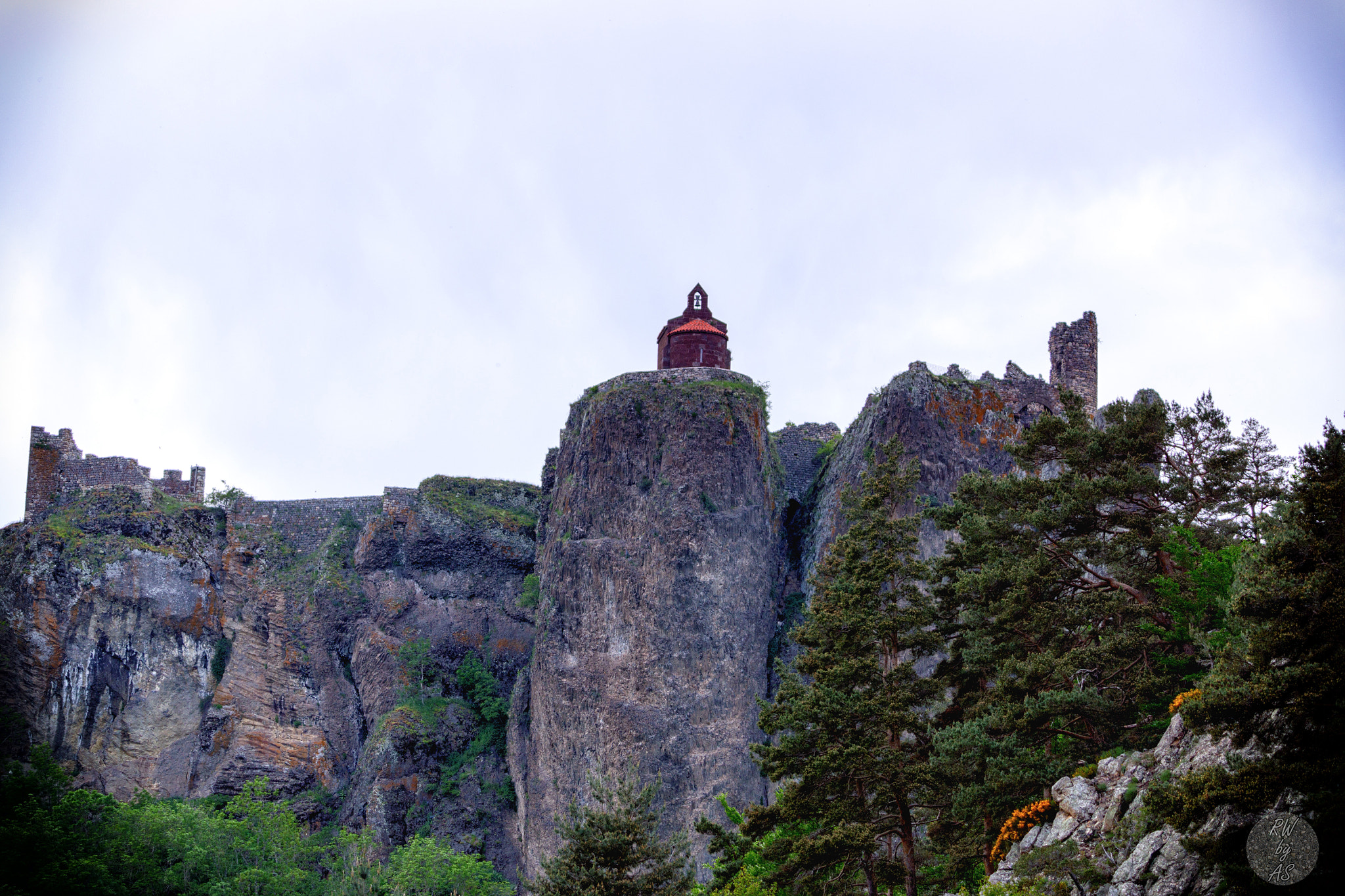 Sony Alpha NEX-7 sample photo. Castle and chapel of arlempdes photography