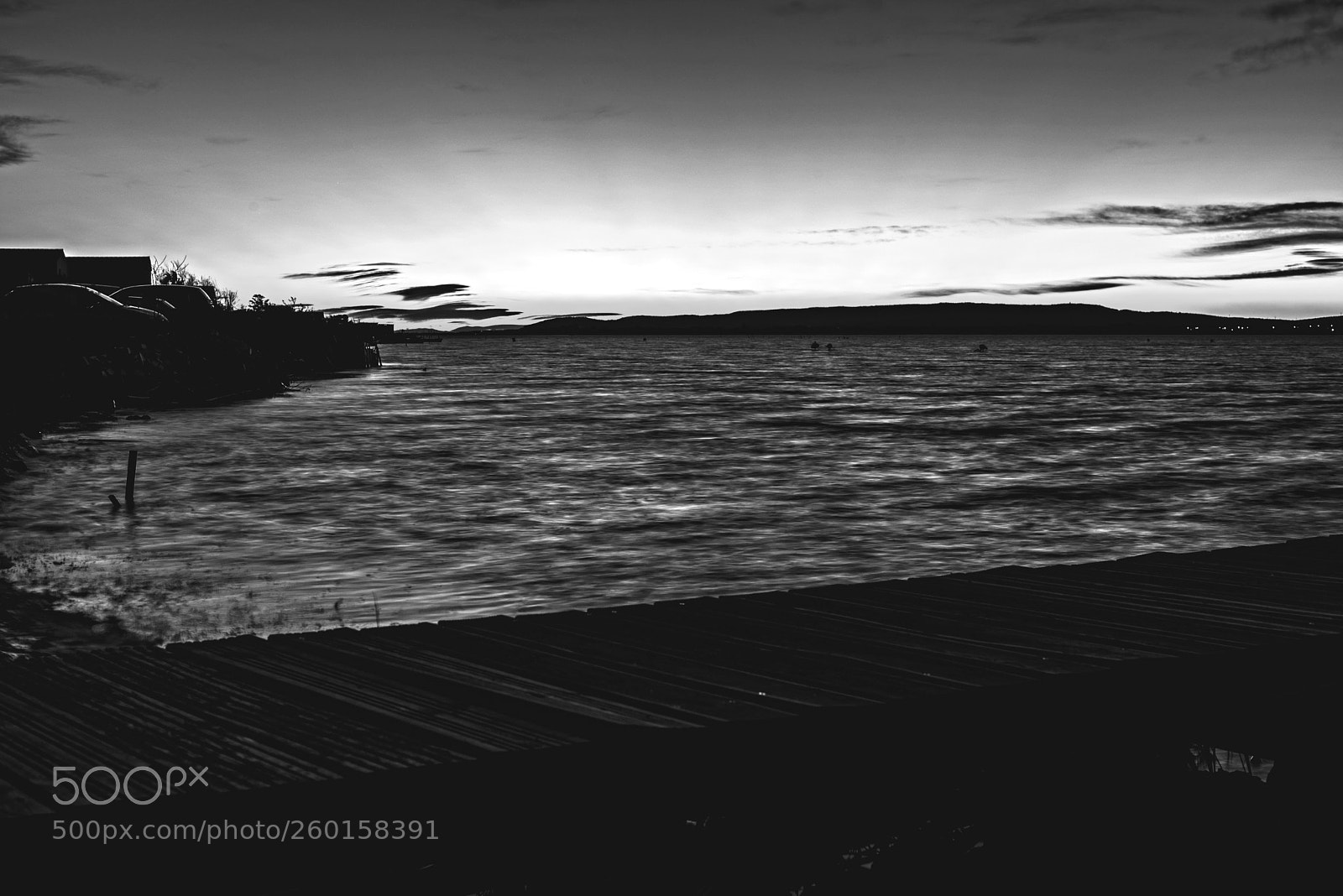 Nikon D750 sample photo. Ponton palavas b&w photography