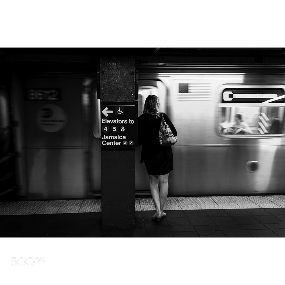 Fujifilm X-T2 sample photo. Girl on a train photography